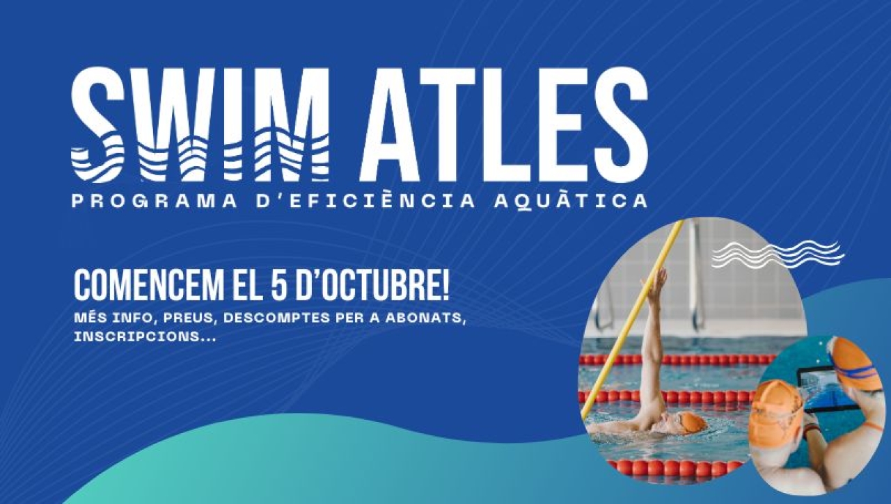 SWIM ATLES: una nova manera d'entendre la natació arriba al CEM l'Espanya Industrial i al CEM la Bordeta